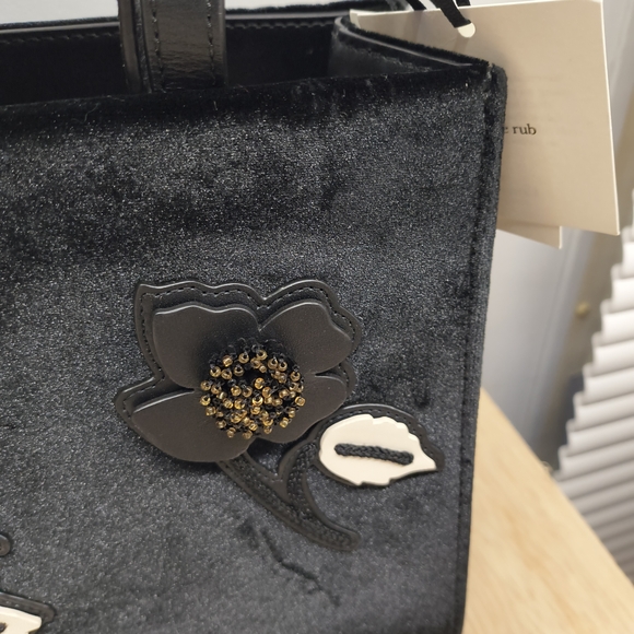 Kate Spade Black Floral Tote Bag - Picture 4 of 13